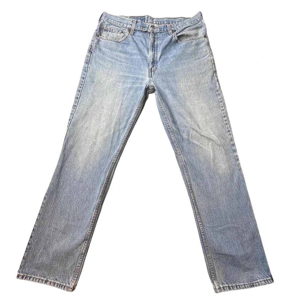 Vintage Levi's 516 Jeans Mens‎ 38x32 (36x31) Blue Slim Fit Light Wash Denim 90s